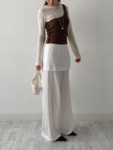 Euro Wrap Nylon Wide Pants