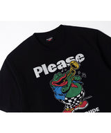 LB Shut Up Frog Washed Tee (Black)
