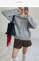 Granma Collar Knit Cardigan