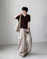 Mary V-neck Half Knit 