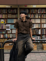 Frix snap western short-sleeved shirt