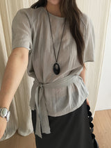 Current loose tie blouse 