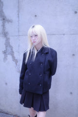 Powder double short coat (2color)