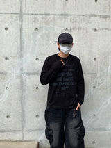 ベッド ラスト レタリング ロングスリーブTシャツ3C