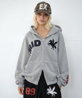 mid horse zip up (grey)