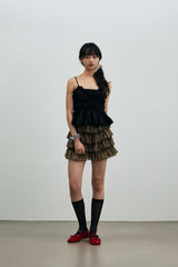 GENIE SLEEVELESS TOP / BLACK