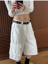 [Unisex] マルチカーゴバミューダパンツ(4color)