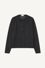 ヘンリー ネック パンチング ロング スリーブ