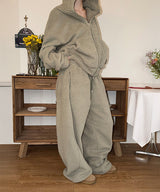 [SET UP가능] Sheep hair curve banding pants(4color)
