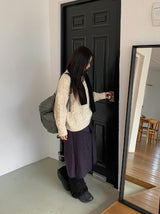 Hanme Cable Round Wool Knit