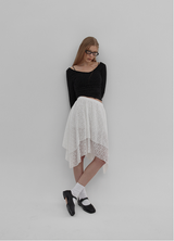 [MADE] Cottage Unbalanced Lace Skirt