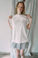 T/T ジャーニー ストライプ ラインTシャツ (white)