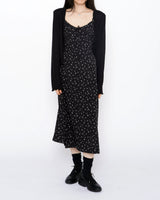 Small Floral Long Bustier Dress 3 Colors