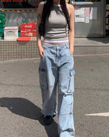 (Unisex) モンスターカーゴデニムパンツ