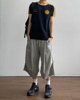 ドロップバミューダボンデッドスウェットパンツ