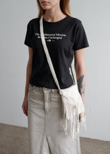 Fringe Mini Cross  Bag_Beige