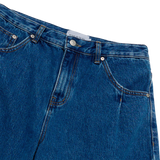 25SS POINT LOGO POCKET DENIM SHORT PANTS BLUE