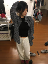 イージーチェックシャツ(2color)