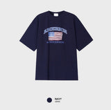 Look Graphy America Graphic Print Oversized Short Sleeve T-Shirt