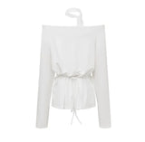 Drape Halter Scarf Top