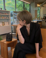 tancel blouse (black)