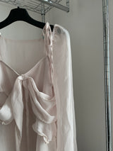 cheek ribbon blouse (2 colors)