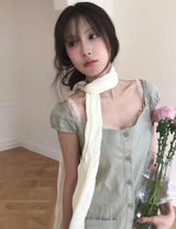 [vintage] monini off-pocket long cotton cover ops