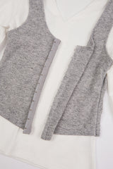 リンクフックベストレイヤードTシャツ