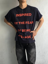 ザフィアー レタリングショートスリーブTシャツ 4C