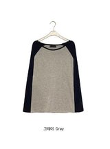 Tensor Basic Color Matching Raglan Long Sleeve Tee