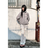 LACE COMBI BOOTS-CUT PANTS