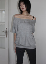 OFF SHOULDER HALF TOP OPS (3color)