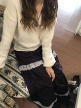 セターレースVネックニット