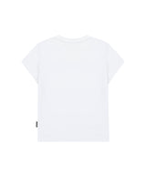 アズイフギャルズグラフィックキャップスリーブTシャツ - ホワイト