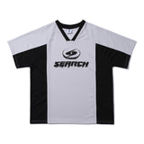 SPORTS V-NECK COOL JERSEY T-SHIRT GRAY