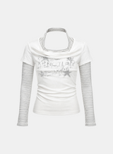 Roxy Layered Halter Graphic Tee