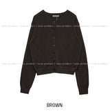 [U-BASIC/wool30%] Autumn デイリーラウンドカーディガン