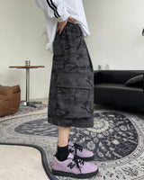 Pael Camo Cargo Bermuda Pants