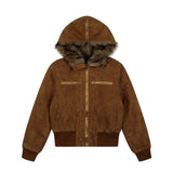 Eloa Fur Collar Short Mustang