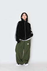 eyelet string nylon pants