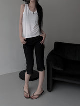 eco linen sleeveless (2color)