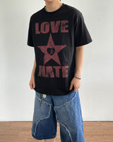 ラスプリント半袖Tシャツ