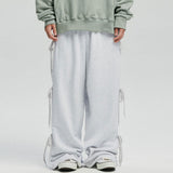 SYMBOL KNOT WIDE SWEATPANTS_GY