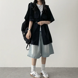 メリピンタックデニムバミューダショーツ [ショート & ロングセレクション*]