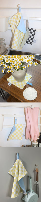 Check kitchen cloth S (4color)