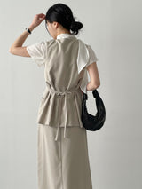 Momento Linen Long Vest