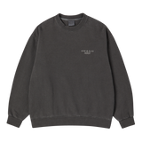 25ss ピグメントベーシックロゴスウェットシャツ チャコール