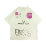 PEANUT STAIN - パッケージング アイボリー オーバーサイズド Tシャツ