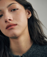 [925 silver] Deux.silver.201 / mini cote earring (silver)