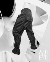 BIKER SNAP TRACK PANTS_BLACK